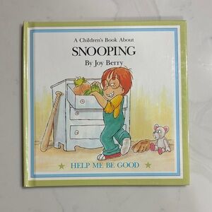 's 'Snooping' Children's Book - Green and White Cover
